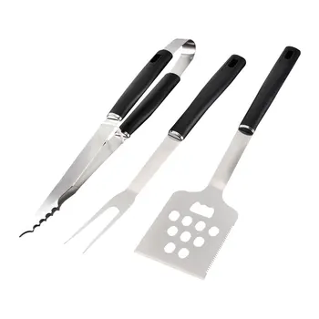 Three-piece Barbecue Tool Set Stainless Steel Including Shovel Clip Fork Family Friends Gathering Picnic Indoor Outdoor Tools
Three-piece Barbecue Tool Set Stainless Steel Including Shovel Clip Fork Family Friends Gathering Picnic Indoor Outdoor Tools