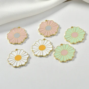 Spring style 50pcs/lot 23mm alloy drop oil cartoon flowers shape daisy floating locket charms diy jewelry earring accessory
Spring style 50pcs/lot 23mm alloy drop oil cartoon flowers shape daisy floating locket charms diy jewelry earring accessory