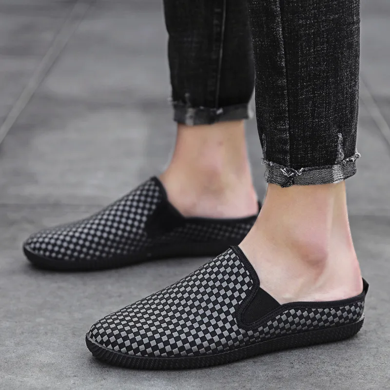 Summer Lazy Fashion Men's Shoes Beach Canvas Half Slippers Casual Flat Walking Shoes Comfortable Outdoor Men's Fashion Sneakers
Summer Lazy Fashion Men's Shoes Beach Canvas Half Slippers Casual Flat Walking Shoes Comfortable Outdoor Men's Fashion Sneakers