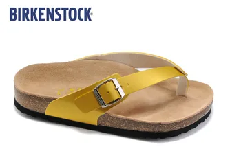 

2019 Birkenstock EVA Arizona Gizeh New Summer Beach Cork Slipper Flip Flops Sandals Women MEN Color Casual Slides Shoes Flat