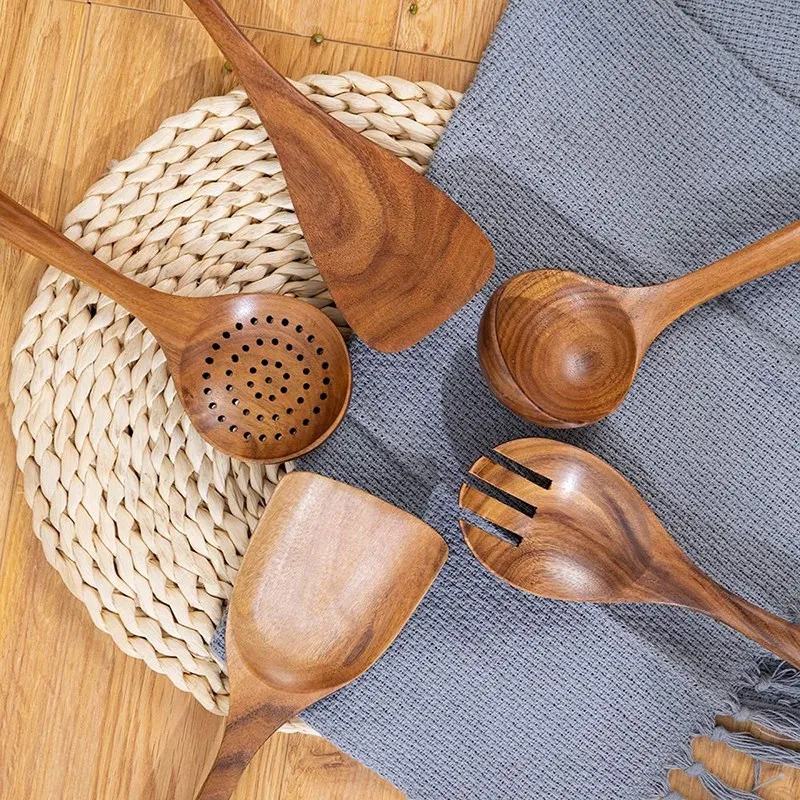 Wooden Cooking Utensils for Kitchen, Organic Wooden Spoons for Cooking Tools for Nonstick Cookware,100% Handmade By Natural Teak
Wooden Cooking Utensils for Kitchen, Organic Wooden Spoons for Cooking Tools for Nonstick Cookware,100% Handmade By Natural Teak