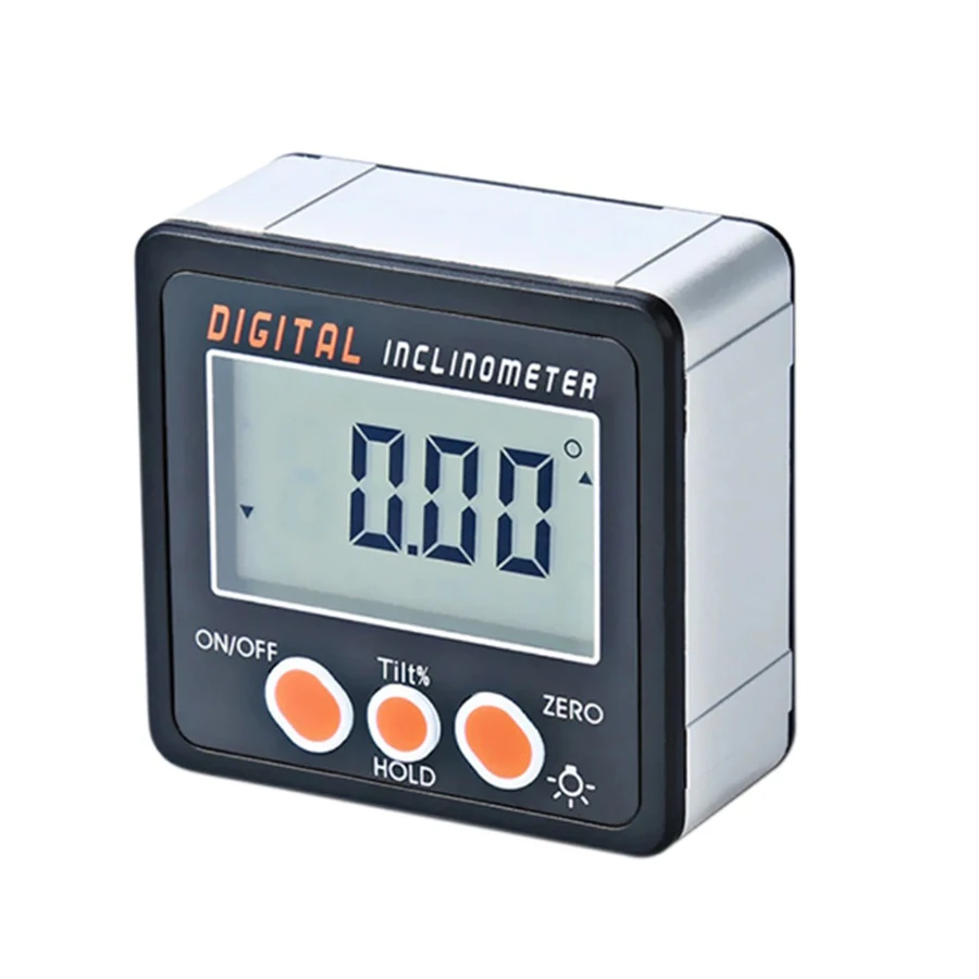 360 Degree LCD Digital Inclinometer Eletronic Woodworking Tool Angle Ruler Gauge Meter Bevel Box Protractor With Magnetic Foot
360 Degree LCD Digital Inclinometer Eletronic Woodworking Tool Angle Ruler Gauge Meter Bevel Box Protractor With Magnetic Foot