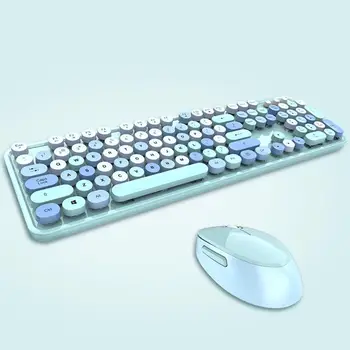 Blue 2.4Ghz Wireless Keyboard and Mouse Set Portable Universa Laptop Round Keycap Punk Keyboard and Mice
Blue 2.4Ghz Wireless Keyboard and Mouse Set Portable Universa Laptop Round Keycap Punk Keyboard and Mice