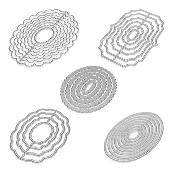 Silver Frame Dies Set Metal Cutting Dies New 2019 for Scrapbooking Oval Wave Frame Craft Die Cut DIY Cards Making Tools
Silver Frame Dies Set Metal Cutting Dies New 2019 for Scrapbooking Oval Wave Frame Craft Die Cut DIY Cards Making Tools