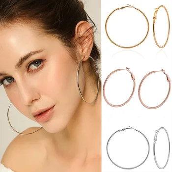 1pair Trendy Exaggerate 3CM-10CM Hoop Big Smooth Circle Earrings Brincos Simple Party Round Loop Earrings for Women Jewelry 
1pair Trendy Exaggerate 3CM-10CM Hoop Big Smooth Circle Earrings Brincos Simple Party Round Loop Earrings for Women Jewelry