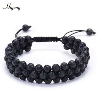HIYONG Lava Rock Stone Bracelet Aromatherapy Essential Oil Diffuser Bracelet for Men Adjustable Natural Stone Healing Bracelets 
HIYONG Lava Rock Stone Bracelet Aromatherapy Essential Oil Diffuser Bracelet for Men Adjustable Natural Stone Healing Bracelets