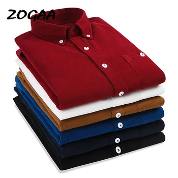 ZOGAA Shirts Men Long Sleeves Corduroy Dress Shirt Casual Men's Shirt 2020 Fashion Solid Color Male Slim Fit Shirt 5XL
ZOGAA Shirts Men Long Sleeves Corduroy Dress Shirt Casual Men's Shirt 2020 Fashion Solid Color Male Slim Fit Shirt 5XL