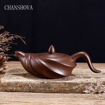 CHANSHOVA Chinese Classical Style Creative Conch Shape Handmade Solid Color Purple Clay Teapot 110ml Home Ceramic Tea Pot H058
CHANSHOVA Chinese Classical Style Creative Conch Shape Handmade Solid Color Purple Clay Teapot 110ml Home Ceramic Tea Pot H058