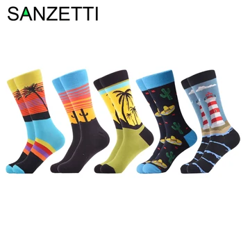 SANZETTI 5 Pairs / New Men Socks Happy Combed Cotton Interesting Fireworks Guitar Masonry Casual Party Gift Creative Dress Socks 
SANZETTI 5 Pairs / New Men Socks Happy Combed Cotton Interesting Fireworks Guitar Masonry Casual Party Gift Creative Dress Socks