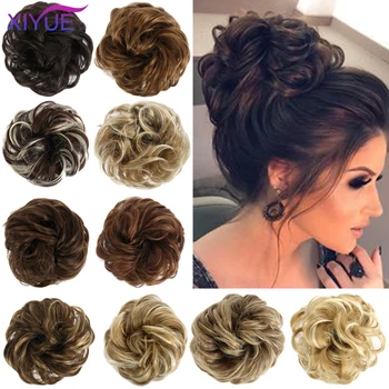XIYUE 19 Colors Women's Curly Chignon With Elastic Rubber Band Synthetic Scrunchie Wrap Hair Messy Bun Hairpieces
XIYUE 19 Colors Women's Curly Chignon With Elastic Rubber Band Synthetic Scrunchie Wrap Hair Messy Bun Hairpieces