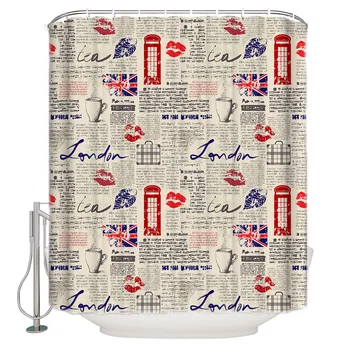 London Newspaper Shower Curtain Waterproof Bathroom Curtain Polyester Bath Curtain Home Decor 12 Hooks
London Newspaper Shower Curtain Waterproof Bathroom Curtain Polyester Bath Curtain Home Decor 12 Hooks