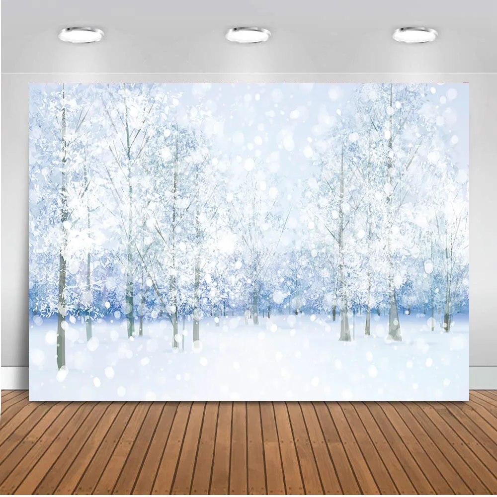 Winter Snow photography background Glitter Backdrop for photo booth studio White snow tree Photo shoot background Prop
Winter Snow photography background Glitter Backdrop for photo booth studio White snow tree Photo shoot background Prop