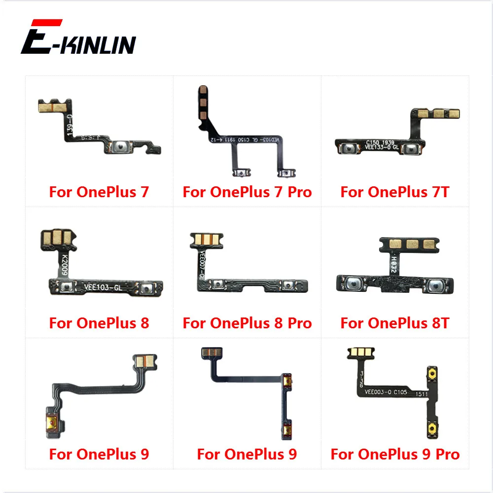 

Power On Off Button Volume Switch Key Control Flex Cable Ribbon For OnePlus 7 7T 8T 8 9 Pro Repair Parts