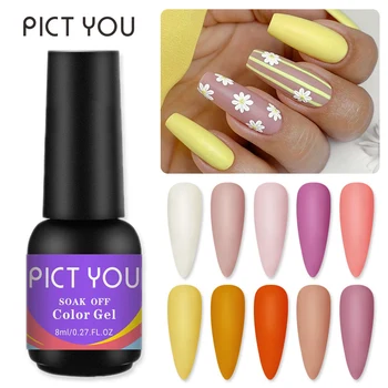 PICT YOU 1 Bottle 8ml Spring Summer Series UV Gel Colorful Soak Off Nail UV Gel Polish Nail Gel Varnish DIY Spring Nails
PICT YOU 1 Bottle 8ml Spring Summer Series UV Gel Colorful Soak Off Nail UV Gel Polish Nail Gel Varnish DIY Spring Nails