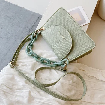 PU Leather Pure Color Chain Tote Women Casual Shoulder Messenger Bags Purses Youth Ladies Simple Versatile Bag
PU Leather Pure Color Chain Tote Women Casual Shoulder Messenger Bags Purses Youth Ladies Simple Versatile Bag