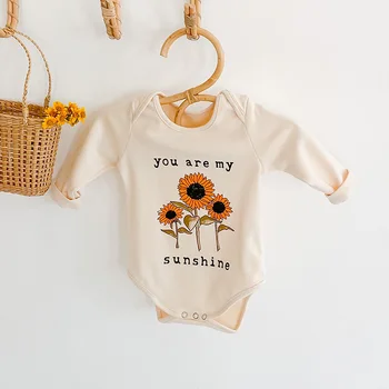 Baby girls bodysuit long sleeve sunflower pattern baby girls clothes newborn baby boy girl clothes
Baby girls bodysuit long sleeve sunflower pattern baby girls clothes newborn baby boy girl clothes