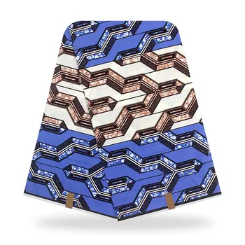 Blue Geometric Figures Veritable 100% Cotton Real Wax African Print Fabric Soft Ankara African Wax Print Fabric 6yards Y20727-18 
Blue Geometric Figures Veritable 100% Cotton Real Wax African Print Fabric Soft Ankara African Wax Print Fabric 6yards Y20727-18