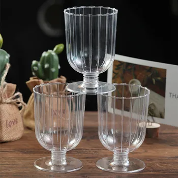 50pcs Cocktail wine glass 240ml transparent party favors wineglass wedding birthday pudding jelly ice cream dessert plastic cups 
50pcs Cocktail wine glass 240ml transparent party favors wineglass wedding birthday pudding jelly ice cream dessert plastic cups