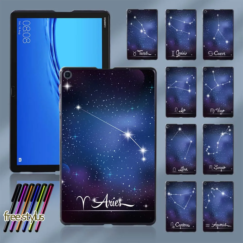 Slim Tablet Case for Huawei MediaPad M5 Lite 10.1"/MediaPad M5 10.8" Drop Resistant 12 Constellation Pattern Shell + Free Stylus
Slim Tablet Case for Huawei MediaPad M5 Lite 10.1"/MediaPad M5 10.8" Drop Resistant 12 Constellation Pattern Shell + Free Stylus