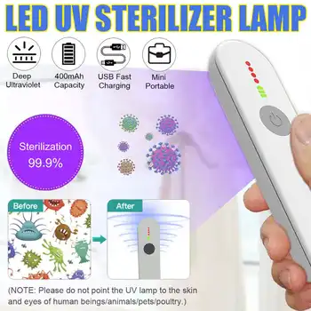 Portable USB UVC Sterilizer Light Household Germicidal Lamp Home Travel Ultraviolet Disinfection Handheld UVC LED Bulb DC 5V
Portable USB UVC Sterilizer Light Household Germicidal Lamp Home Travel Ultraviolet Disinfection Handheld UVC LED Bulb DC 5V