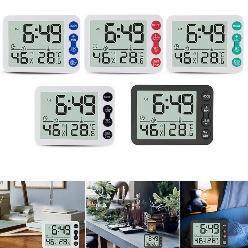 Indoor Digital Temperature Humidity Meter With Stand Magnet