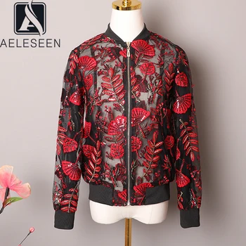 AELESEEN Runway Fashion Mesh Jacket 2020 Spring Autumn Red Flower Embroidery Luxury Elegant High Quality Short Top Lady Outwear
AELESEEN Runway Fashion Mesh Jacket 2020 Spring Autumn Red Flower Embroidery Luxury Elegant High Quality Short Top Lady Outwear