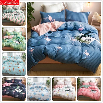 2019 New Blue Stripe Pink Flamingo Pattern Duvet Cover 3/4 pcs Bedding Set Adult Kids Soft Bed Linen Single Full Queen King Size
2019 New Blue Stripe Pink Flamingo Pattern Duvet Cover 3/4 pcs Bedding Set Adult Kids Soft Bed Linen Single Full Queen King Size