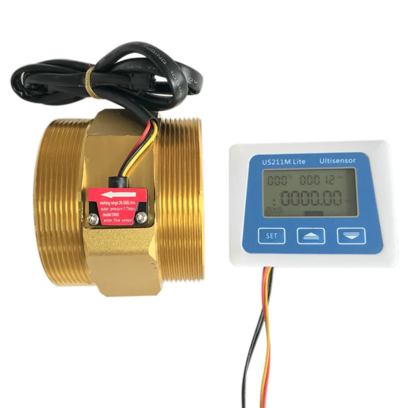 US211M Lite DN80 20-500L/Min Digital Flow Meter 5V Flow Reader Compatible with All Our Hall Effect Water Flow Sensor With
US211M Lite DN80 20-500L/Min Digital Flow Meter 5V Flow Reader Compatible with All Our Hall Effect Water Flow Sensor With
