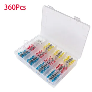 360Pcs Solder Seal Wire Connectors Tinned Copper Heat Shrink Solder Waterproof Insulated Electrical Butt Wire Terminals
360Pcs Solder Seal Wire Connectors Tinned Copper Heat Shrink Solder Waterproof Insulated Electrical Butt Wire Terminals