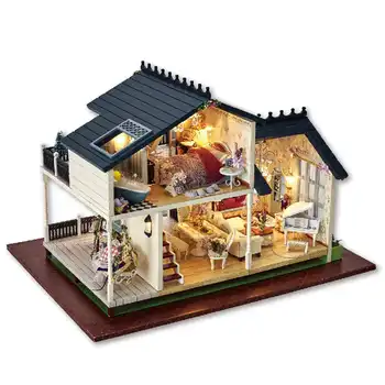 Wooden DIY Toy Doll House Wooden Hand-Assembled Model House With Music LED Light Toys for Children Birthday Gift
Wooden DIY Toy Doll House Wooden Hand-Assembled Model House With Music LED Light Toys for Children Birthday Gift