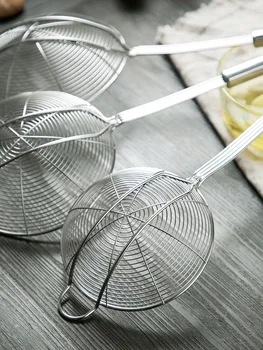 Stainless steel strainer household large oil colander kitchen dumpling noodle hot pot scoop food filter screen drain oil tool
Stainless steel strainer household large oil colander kitchen dumpling noodle hot pot scoop food filter screen drain oil tool