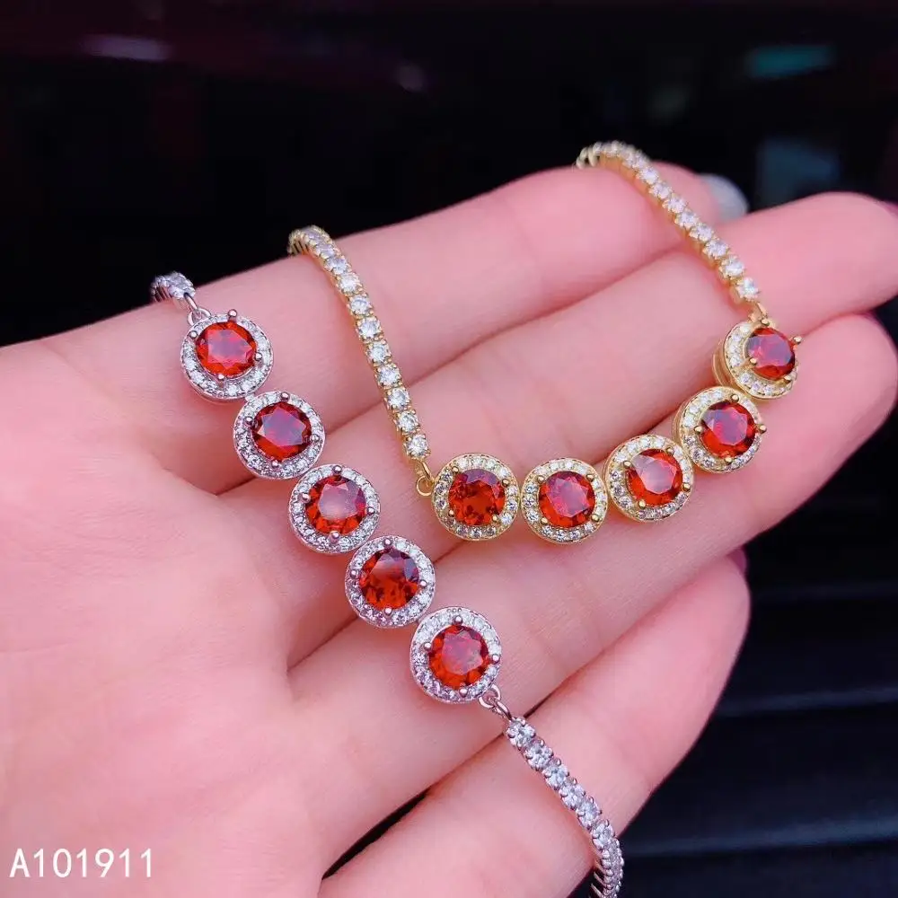 KJJEAXCMY fine jewelry natural Garnet 925 sterling silver new women hand bracelet support test luxury
KJJEAXCMY fine jewelry natural Garnet 925 sterling silver new women hand bracelet support test luxury