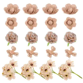 20pcs Burlap Flowers Set Linen Flowers Shoes Hat Craft Flower DIY Ornament Party Decoration Accessories
20pcs Burlap Flowers Set Linen Flowers Shoes Hat Craft Flower DIY Ornament Party Decoration Accessories