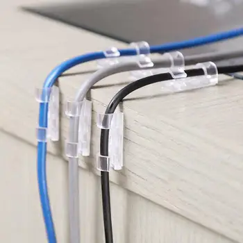 16pcs L/20pcs S Cable Clip Transparent Wire Organizer Ties Fixer Fastener Holder Work Desktop Suitable for Walls Tiles Glass
16pcs L/20pcs S Cable Clip Transparent Wire Organizer Ties Fixer Fastener Holder Work Desktop Suitable for Walls Tiles Glass