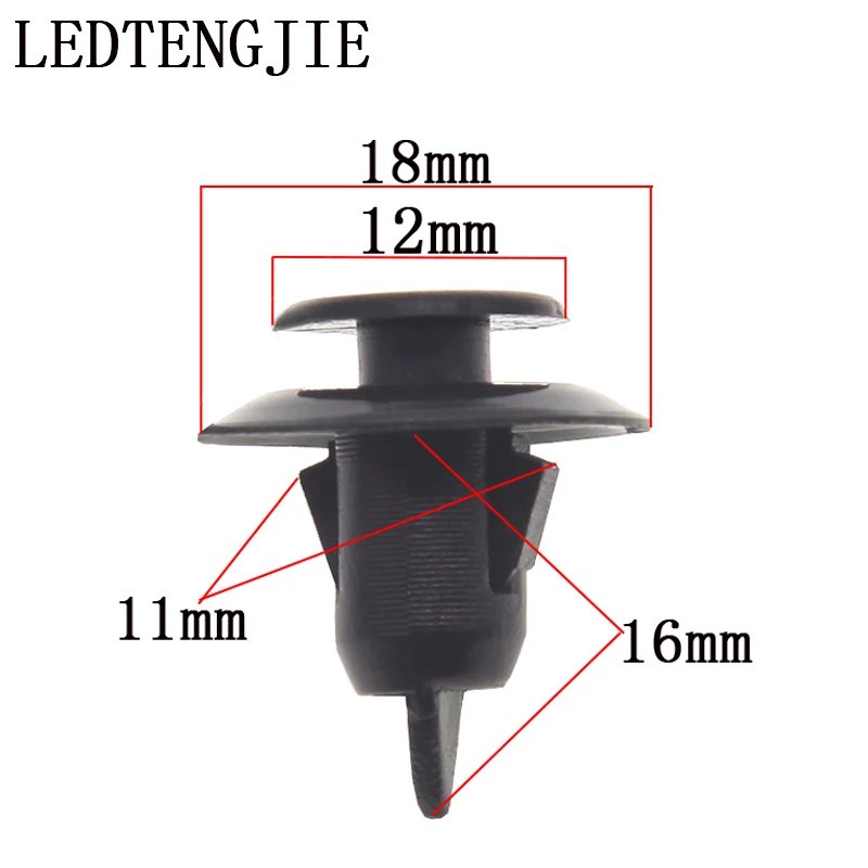 LEDTENGJIE Car Fastener Clip 100 Black Polypropylene Material YT-1164 Car Guard Plate Leaf Plate Rivet for Toyota Car Repair
LEDTENGJIE Car Fastener Clip 100 Black Polypropylene Material YT-1164 Car Guard Plate Leaf Plate Rivet for Toyota Car Repair