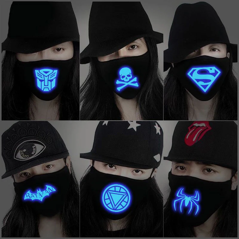 Woman Men Luminous Captain America Spiderman Batman Superman Iron Man Cotton Masks Anti-Dust PM2.5 Mouth Face Mask With Filter
Woman Men Luminous Captain America Spiderman Batman Superman Iron Man Cotton Masks Anti-Dust PM2.5 Mouth Face Mask With Filter