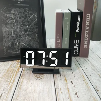 Creative Mirror Clock Desk Electronic Clock Mirror Clock With Temperature Display Bedside Alarm Clock
Creative Mirror Clock Desk Electronic Clock Mirror Clock With Temperature Display Bedside Alarm Clock