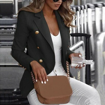 Plus Size Women Long Sleeve Button Blazer Jackets Long Sleeve Women Work Jacket Coat Outwear Top Suit
Plus Size Women Long Sleeve Button Blazer Jackets Long Sleeve Women Work Jacket Coat Outwear Top Suit