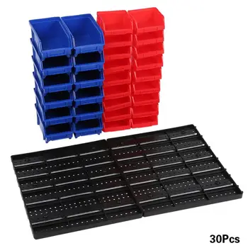 30pcs Wall Mounted Bins Part Bins Organizer with Panel Set for Garage Workshop Storage System Wall Mounted Bins
30pcs Wall Mounted Bins Part Bins Organizer with Panel Set for Garage Workshop Storage System Wall Mounted Bins