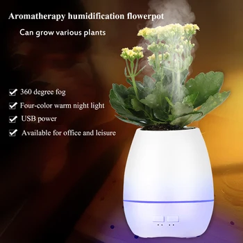 Humidifier Flowerpot Air Purifier Aroma Diffuser Four-color Night Light Sprayer Desktop Home Office USB Charging
Humidifier Flowerpot Air Purifier Aroma Diffuser Four-color Night Light Sprayer Desktop Home Office USB Charging