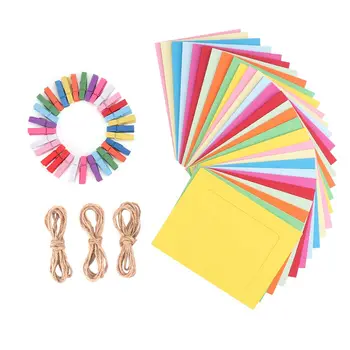 Colored Paper Photo Frame Colorful Set Multiple Picture Mats Wooden Clips String Hanging Cardboard Home Room Wall Decor DIY
Colored Paper Photo Frame Colorful Set Multiple Picture Mats Wooden Clips String Hanging Cardboard Home Room Wall Decor DIY