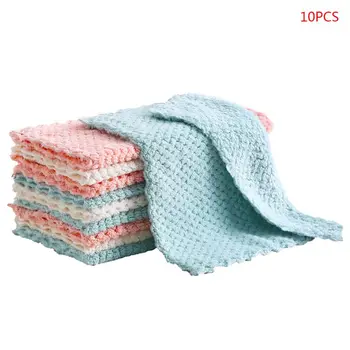 10 Pcs Pineapple Grid Dishcloth Cleaning Dish Rag Washable Reusable Nonstick Oil Thick Cleaning Cloths for Kitchen Car
10 Pcs Pineapple Grid Dishcloth Cleaning Dish Rag Washable Reusable Nonstick Oil Thick Cleaning Cloths for Kitchen Car