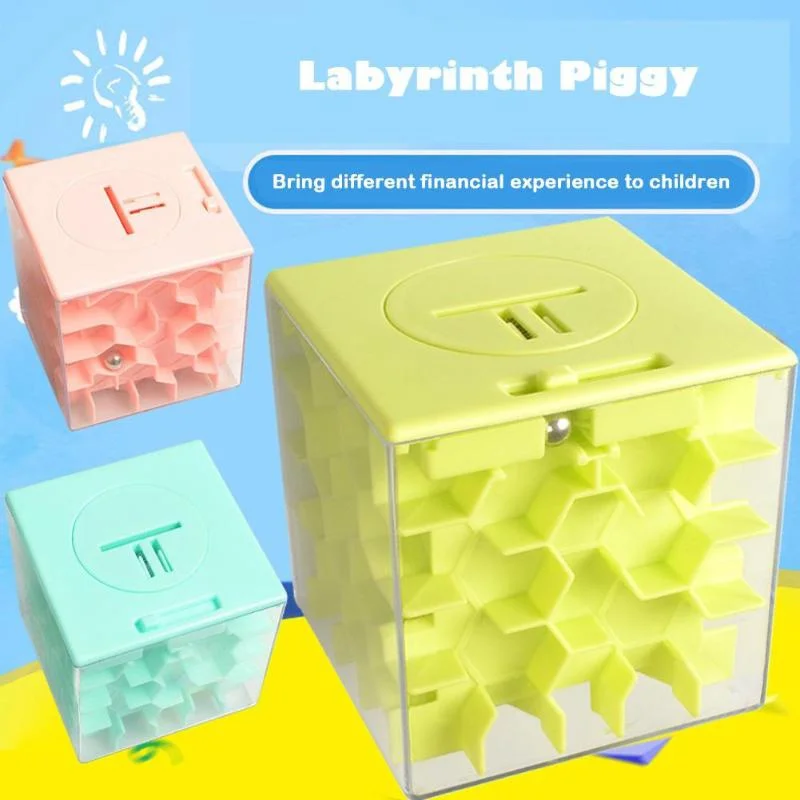 

New Kids Toys 3D Maze Cube Transparent Beads Brain Teaser Game Toys Three-Dimensional Labyrinth Ball