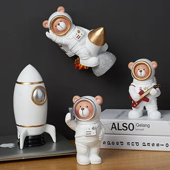 European Style Simulation Animal Space Bear Cosmonaut Resin Statue Creative Pizza Shop Showcase Art Decorations X2695
European Style Simulation Animal Space Bear Cosmonaut Resin Statue Creative Pizza Shop Showcase Art Decorations X2695