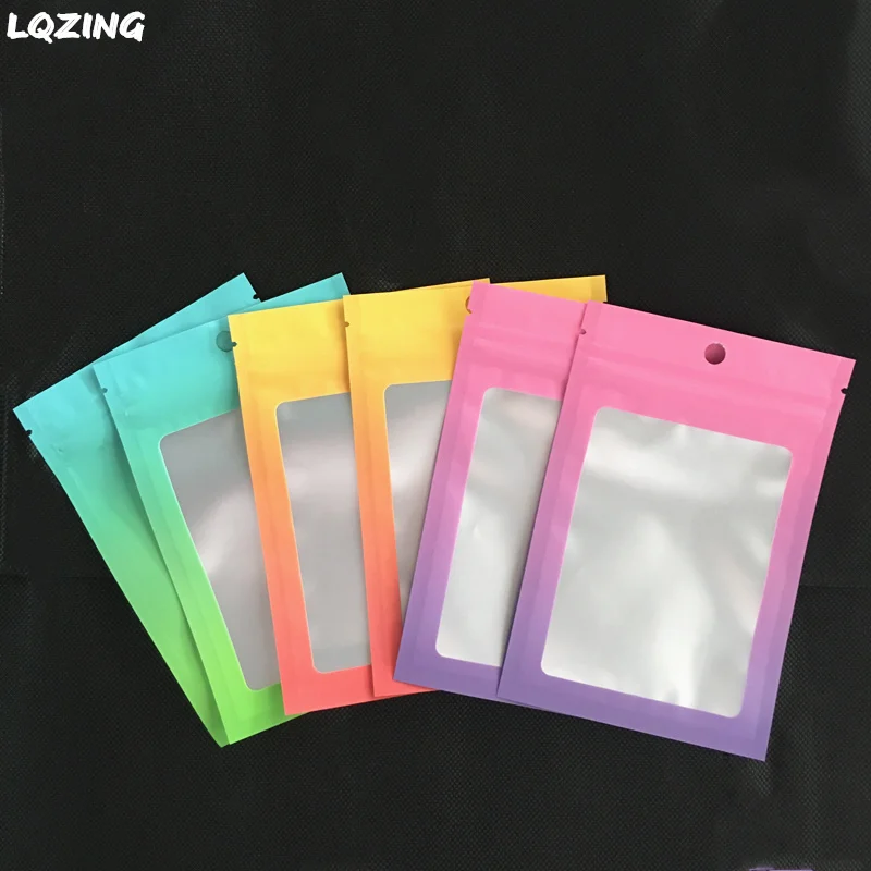 New Matte Rainbow Colors Boutique Bag Frosted Window Zipper Reclosable False Eyelashes Cosmetics Tool Hangbag Retail Small Pouch
New Matte Rainbow Colors Boutique Bag Frosted Window Zipper Reclosable False Eyelashes Cosmetics Tool Hangbag Retail Small Pouch