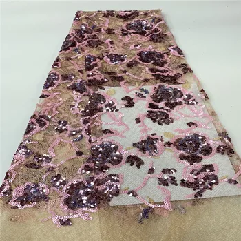 2020 high quality French Nigerian sequins net lace,African tulle mesh sequence lace fabric for party dress 5yards/lot purple
2020 high quality French Nigerian sequins net lace,African tulle mesh sequence lace fabric for party dress 5yards/lot purple