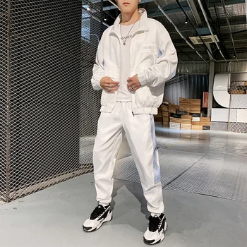 Men's Set Fashion Sports Men Sweatsuit Hip Hop Fitness Clothing Two Pieces Sweatshirt Sweatpant Male Tracksuit
Men's Set Fashion Sports Men Sweatsuit Hip Hop Fitness Clothing Two Pieces Sweatshirt Sweatpant Male Tracksuit