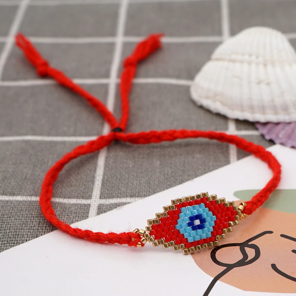 Go2boho Turkish Evil Eye Bracelet For Women Miyuki Pulsera Red String Jewelry Handmade Beads Jewellery Adjustable Bracelets
Go2boho Turkish Evil Eye Bracelet For Women Miyuki Pulsera Red String Jewelry Handmade Beads Jewellery Adjustable Bracelets
