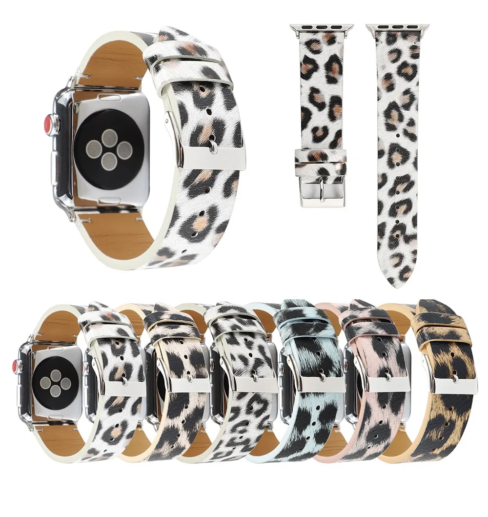 Leather loop For Apple watch band Printed 38 40 42 44mm Leopard Print Replacement Bracelet For iwatch 5 4 3 2 1 Accessory belt
Leather loop For Apple watch band Printed 38 40 42 44mm Leopard Print Replacement Bracelet For iwatch 5 4 3 2 1 Accessory belt