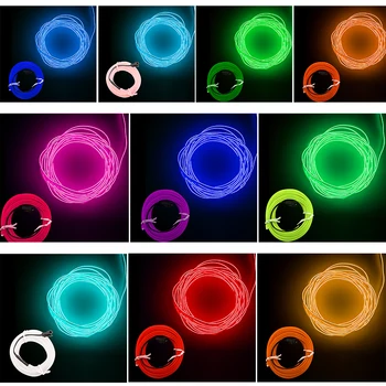1m 2m 3m 4m 5m Neon Light EL Wire 3 Modes 10 Colors LED Strip Light with Controller For Car Dance Party Bike Decoration Lighting
1m 2m 3m 4m 5m Neon Light EL Wire 3 Modes 10 Colors LED Strip Light with Controller For Car Dance Party Bike Decoration Lighting